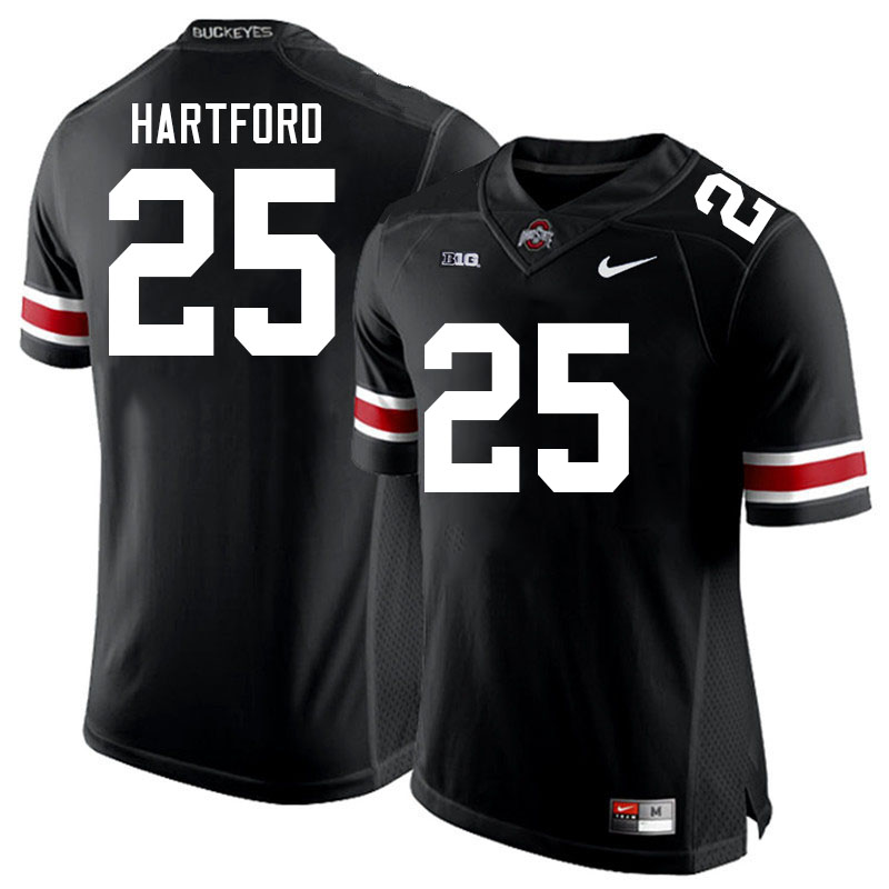 Ohio State Buckeyes #25 Malik Hartford College Football Jerseys Stitched-Black